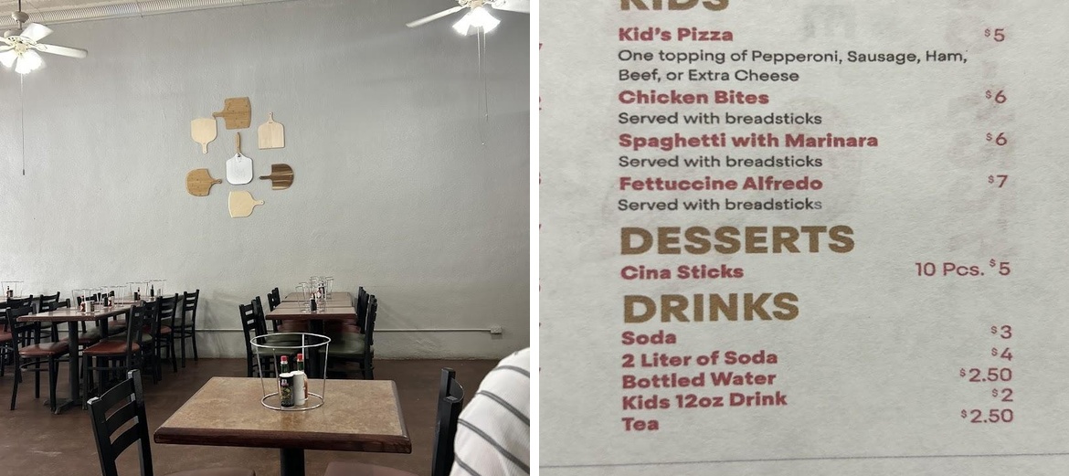 Bigg's Pizza and More Menu