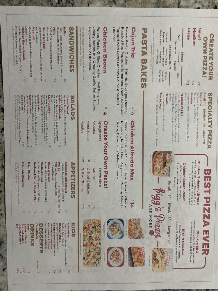 Bigg's Pizza and More Menu image 2